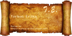 Torkos Erika névjegykártya