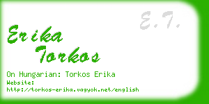 erika torkos business card